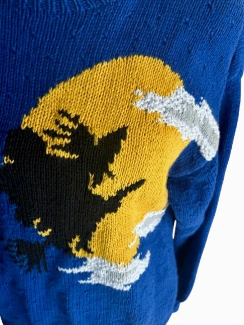 Vintage Marisa Christina Halloween Witch Hand Knitted Sweater Medium Large Boho - Picture 8 of 14